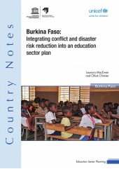 Burkina Faso: Integrating conflict and disaster risk reduction into an education sector plan